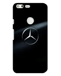 Чехол для Google Pixel XL с картинкой «Mercedes на металле»