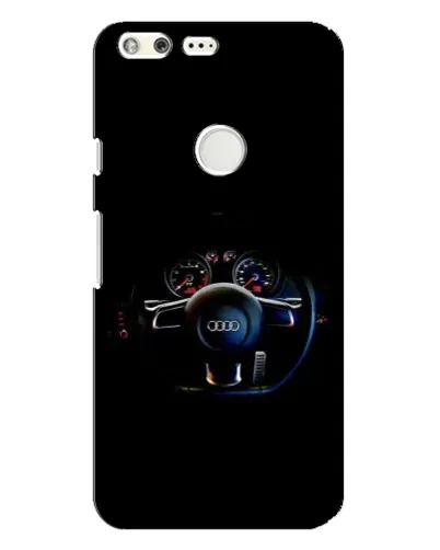 Чехол для Google Pixel XL с картинкой «Салон Audi — руль»