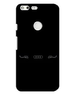 Чехол для Google Pixel XL с картинкой «Audi — световой подпись»