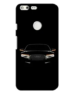 Чехол для Google Pixel XL с картинкой «Audi — ночной контур»