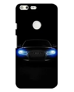 Чехол для Google Pixel XL с картинкой «Audi в неоне»