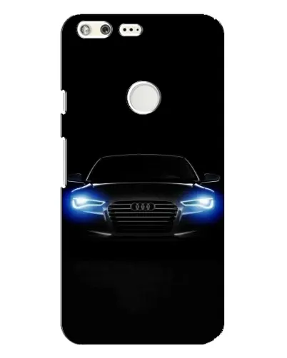 Чехол для Google Pixel XL с картинкой «Audi в неоне»