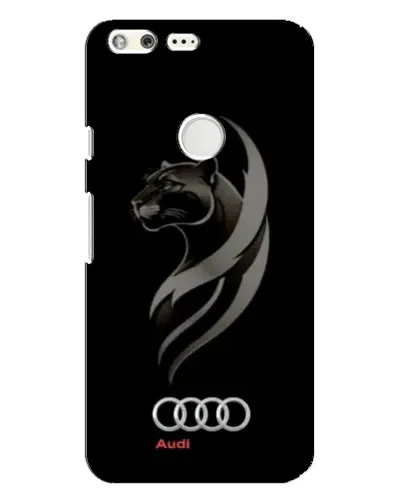 Чехол для Google Pixel XL с картинкой «Графика — пантера и Audi»