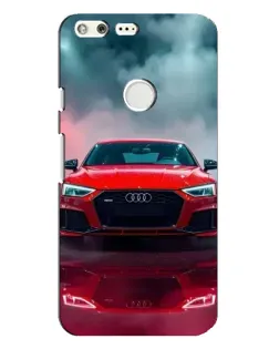 Чехол для Google Pixel XL с картинкой «Audi RS — красный стиль»