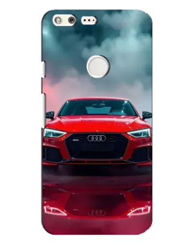 Чехол для Google Pixel XL с картинкой «Audi RS — красный стиль»