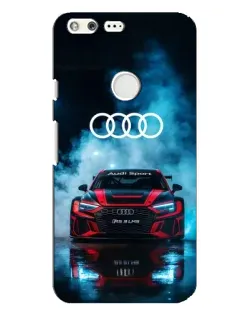 Чехол для Google Pixel XL с картинкой «Audi Sport — неон»