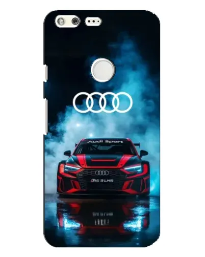 Чехол для Google Pixel XL с картинкой «Audi Sport — неон»