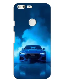 Чехол для Google Pixel XL с картинкой «Audi — голубая энергия»