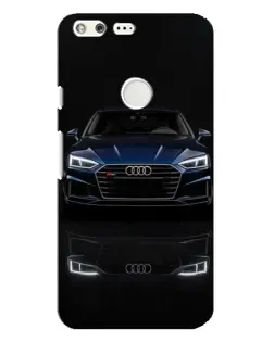 Чехол для Google Pixel XL с картинкой «Audi — ночное отражение»