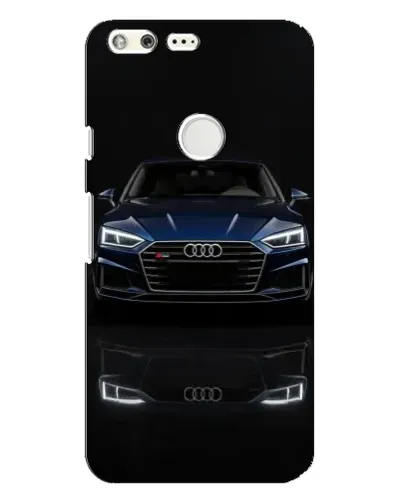 Чехол для Google Pixel XL с картинкой «Audi — ночное отражение»