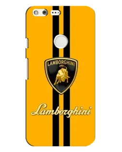 Чехол для Google Pixel XL с картинкой «Lamborghini Stripe желтый»