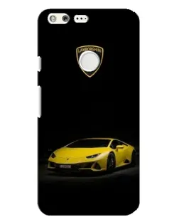 Чехол для Google Pixel XL с картинкой «Lamborghini желтый акцент»