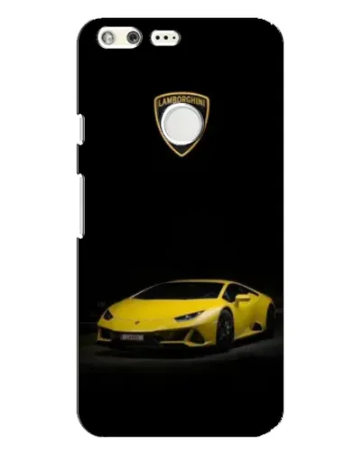 Чехол для Google Pixel XL с картинкой «Lamborghini желтый акцент»