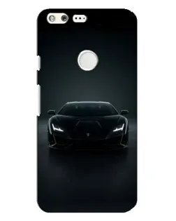 Чехол для Google Pixel XL с картинкой «Черный Lamborghini Aventador»