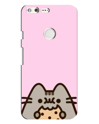 Чехол для Google Pixel XL с картинкой «Pusheen и печенье»