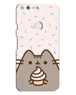 Чехол для Google Pixel XL с картинкой «Пушин с кексом»