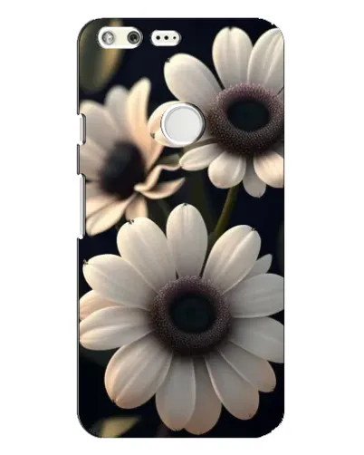 Чехол для Google Pixel XL с картинкой «Белые маргаритки макро»