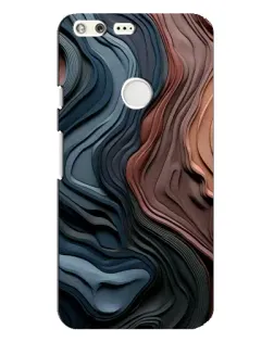 Чехол для Google Pixel XL с картинкой «Цветные волны каньона»