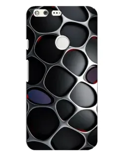Чехол для Google Pixel XL с картинкой «Объемная темная решетка»