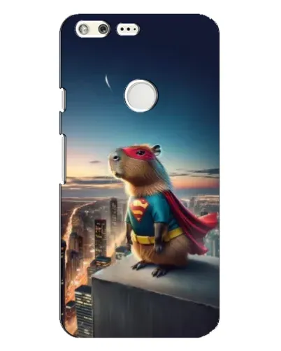 Чехол для Google Pixel XL с картинкой «Капи-мен супергерой»