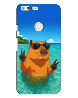 Чехол для Google Pixel XL с картинкой «Морская капибара»