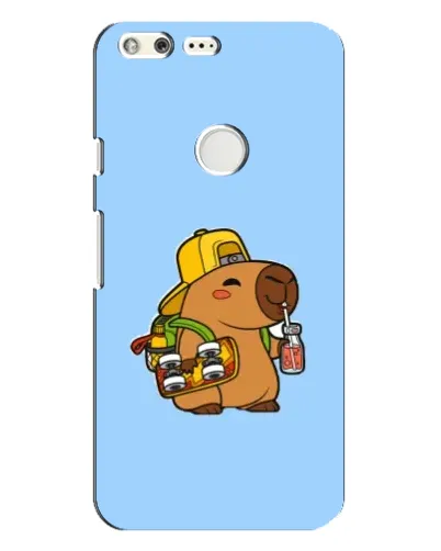 Чехол для Google Pixel XL с картинкой «Капибара на скейте»