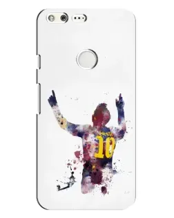 Чехол для Google Pixel XL с картинкой «Акварельный Месси Барселона»