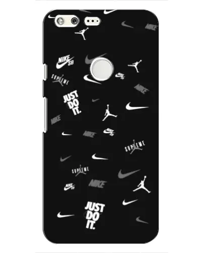 Чохол для Google Pixel з картинкою «Nike Black Pattern»