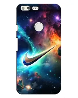 Чохол для Google Pixel з картинкою «Космічний Nike Swoosh»