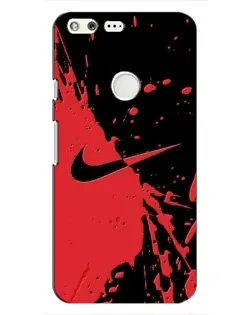Чохол для Google Pixel з картинкою «Червоні бризки Nike»