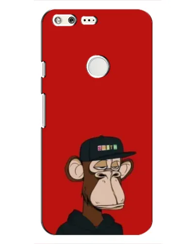 Чохол для Google Pixel з картинкою «Bored Ape — червоний фон»