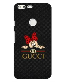 Чохол для Google Pixel з картинкою «Мінні Маус Gucci — чорний»