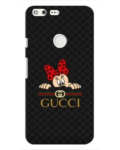 Чохол для Google Pixel з картинкою «Мінні Маус Gucci — чорний»