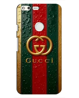 Чохол для Google Pixel з картинкою «Gucci — фірмова смуга та золото»