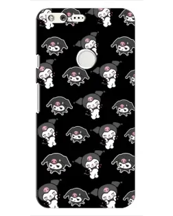 Чохол для Google Pixel з картинкою «Чорний паттерн Kuromi»