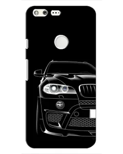 Чохол для Google Pixel з картинкою «Темний силует BMW»
