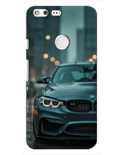 Чохол для Google Pixel з картинкою «BMW у вогнях міста»
