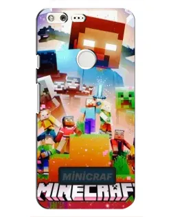 Чохол для Google Pixel з картинкою «Minecraft герої гри»