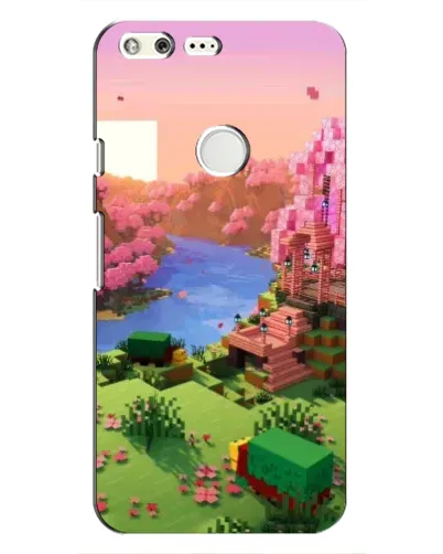 Чохол для Google Pixel з картинкою «Рожеве дерево Minecraft»
