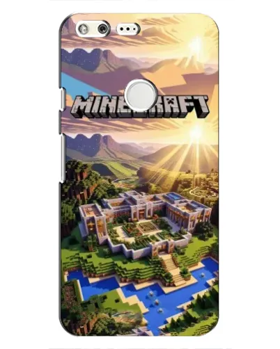 Чохол для Google Pixel з картинкою «Minecraft панорама»
