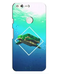 Чохол для Google Pixel з картинкою «Черепаха Minecraft»