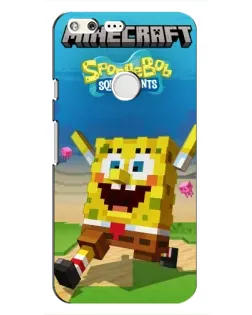 Чохол для Google Pixel з картинкою «Губка Боб Minecraft»