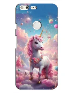 Чехол для Google Pixel с картинкой «Единорог среди облаков»
