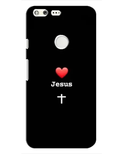 Чехол для Google Pixel с картинкой «Сердце - Jesus»