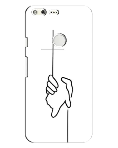 Чехол для Google Pixel с картинкой «Рука держит»