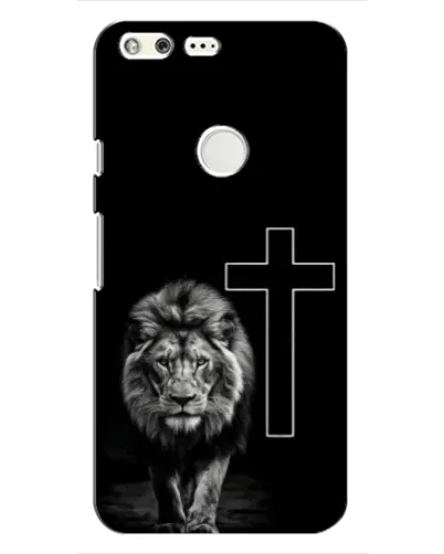 Чехол для Google Pixel с картинкой «Лев и Крест»