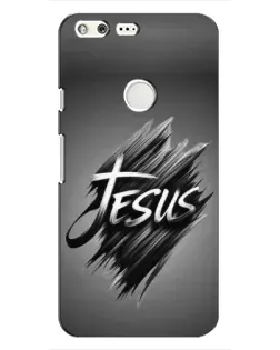 Чехол для Google Pixel с картинкой «Надпись Jesus Graffiti»