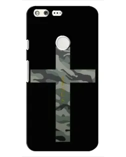Чехол для Google Pixel с картинкой «Милитари Крест»