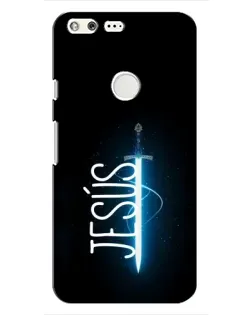 Чехол для Google Pixel с картинкой «Меч Духа Jesus»