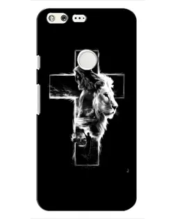 Чехол для Google Pixel с картинкой «Сияющий крест Jesus»